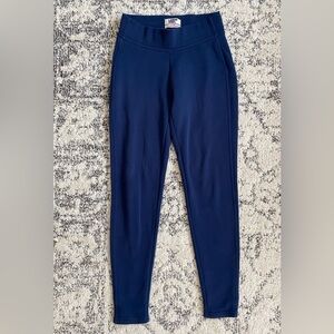 Lands’ End Cotton Fleece Leggings, Navy